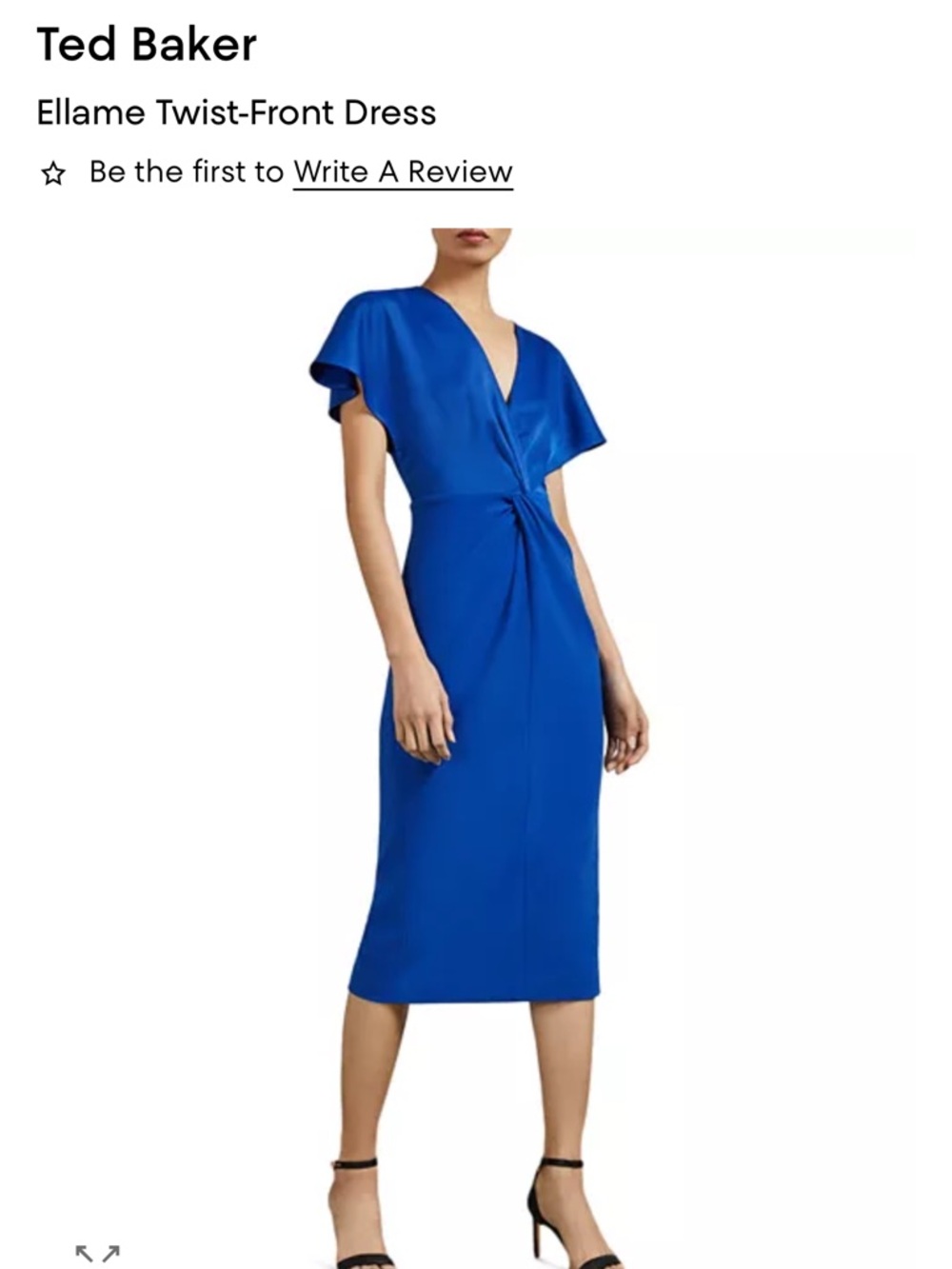 Ted Baker twist front dress
